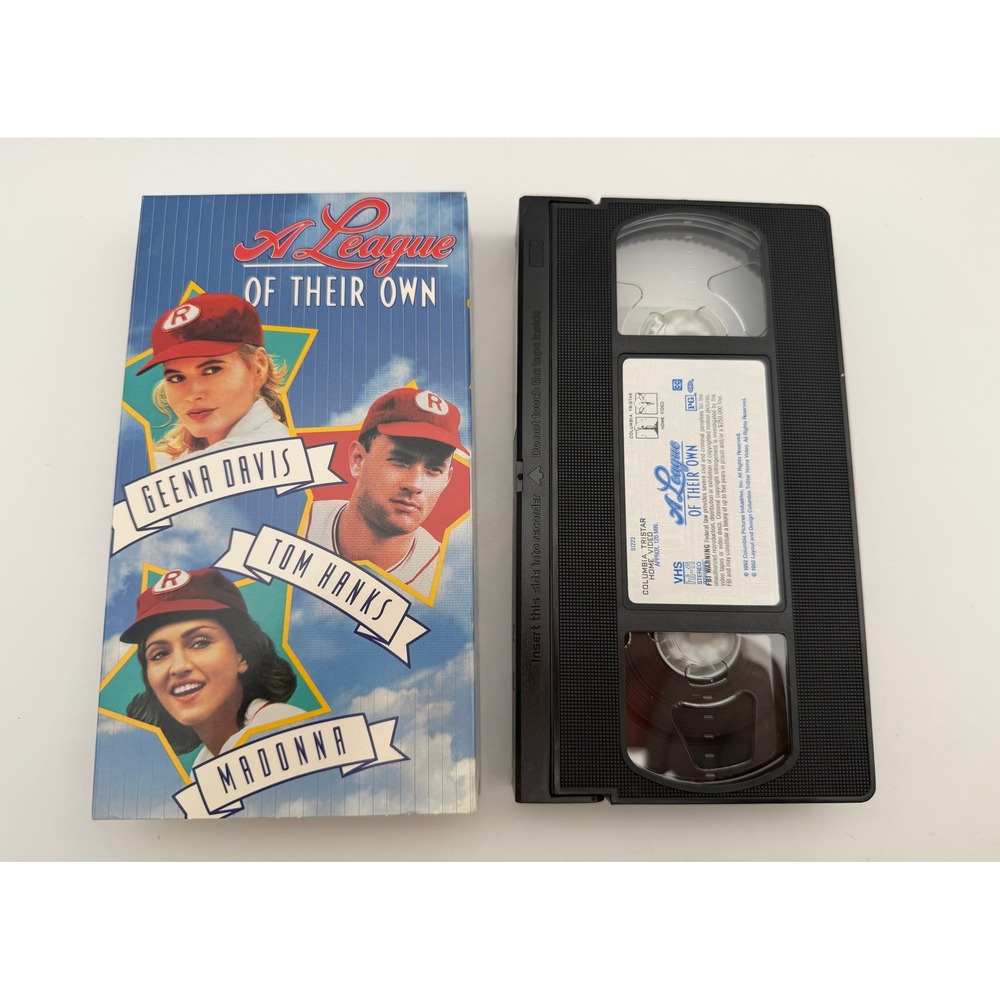 A League of Their Own VHS 1992 Columbia Tristar Tom Hanks Geena Davis Madonna